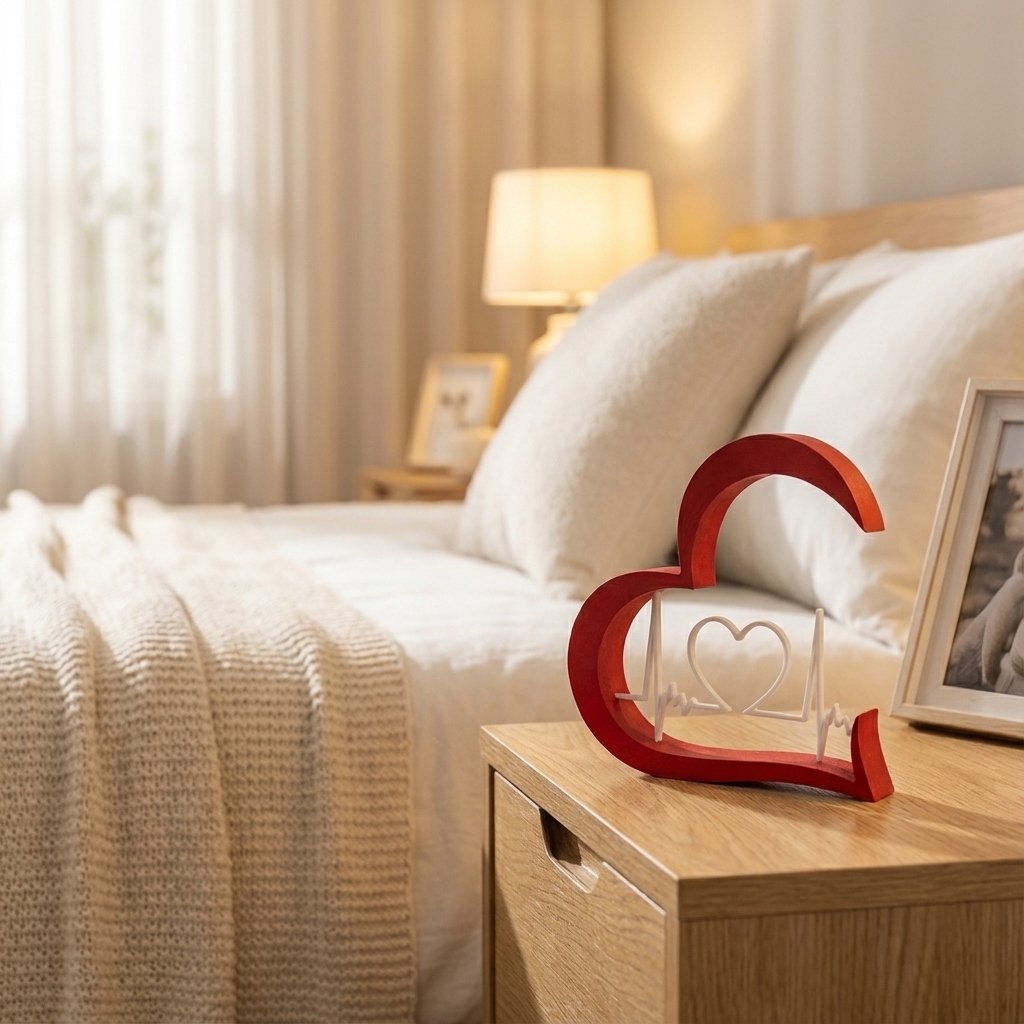 Dekor HEARTBEAT – srce s srčnim utripom