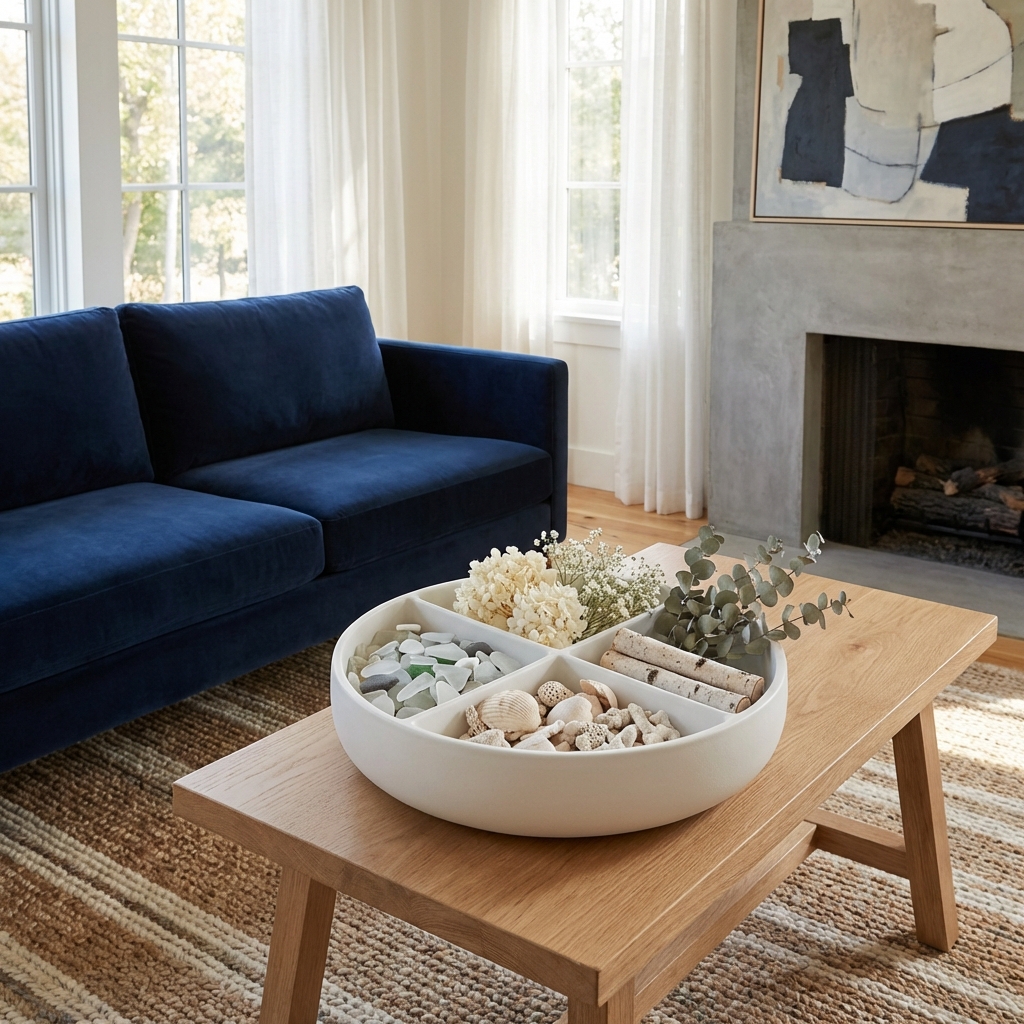 Posoda DIVIDE – okrogla posoda s štirimi predelki